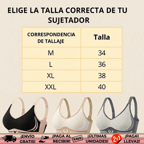 Zenith™ OFERTA 2X1 | Sujetador push-up sin costuras con efecto moldeador
