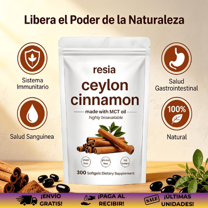 Canela de Ceilán® | Suplemento reductor del nivel de azúcar en la sangre
