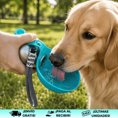 BottleDog® | Botella de agua para mascotas de acero inoxidable