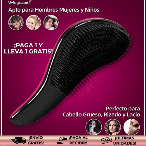 MagicCare® | Cepillo anticaída que desenreda tu cabello al instante ¡OFERTA2X1!