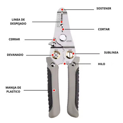 Gripnex® | Alicate Multipropósito 8 en 1 para Todo Tipo de Trabajo ¡50% Off!