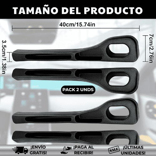 GapStop® x2 unds | Organizador para vehículo que cubre el espacio entre los asientos
