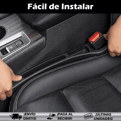 GapStop® x2 unds | Organizador para vehículo que cubre el espacio entre los asientos