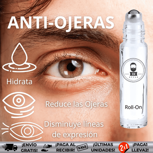 OMstyle™ | Roll-on antiojeras con ácido hialurónico y cafeína ¡OFERTA 2x1!