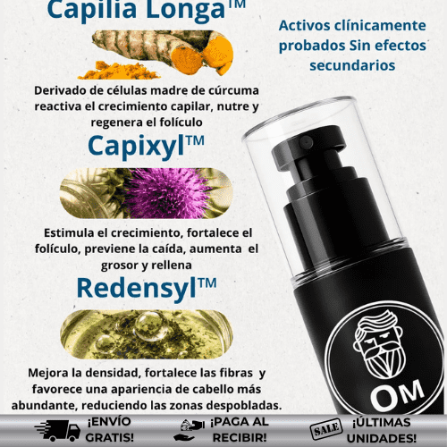 OmHair® | Tratamiento eficaz para caída del cabello ¡OFERTA 2x1!