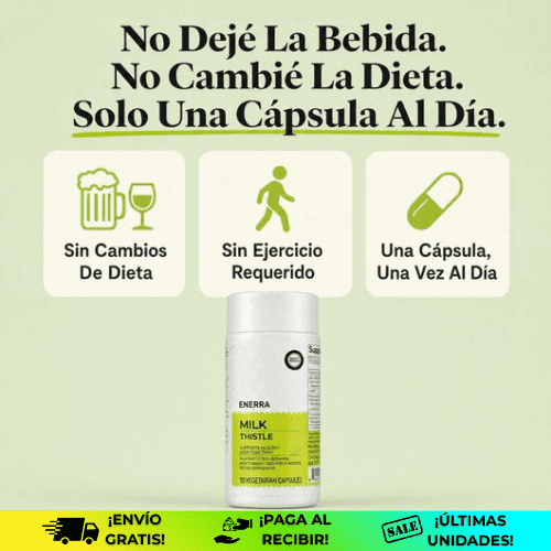 Enerra® | Pastillas detox para nutrir y limpiar tu hígado con la máxima eficacia
