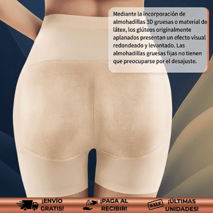 FitUp® | shorts moldeadores ofrecen un efecto de realce 3D sin asfixiarte. Siéntete segura, fresca y espectacular.