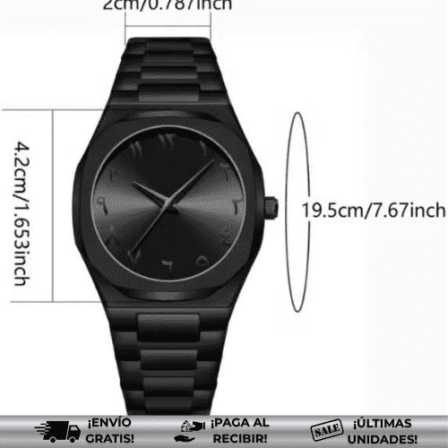 BlackPhantom™ | Reloj árabe imponente y versátil