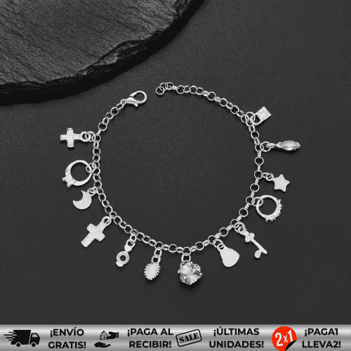 Amatista™ ¡OFERTA 2X1! |  Pulsera de Plata 925 con 13 amuletos