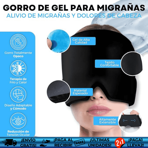 MigraStop™ ¡Oferta 2x1! | Gorro de gel para control de migrañas