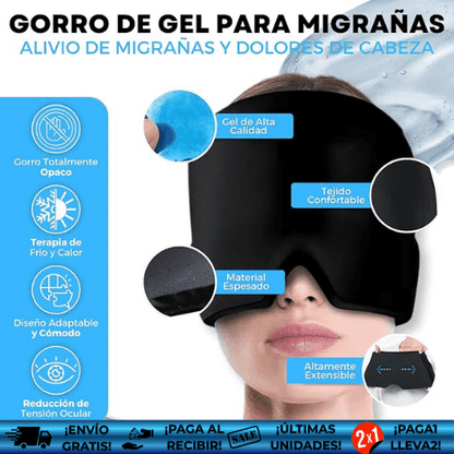 MigraStop™ ¡Oferta 2x1! | Gorro de gel para control de migrañas