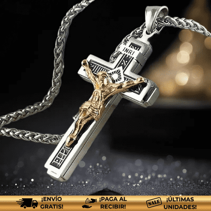 Faith® | Collar con amuleto de cruz de Jesús
