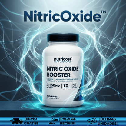 NitricOxide Nutricost™ | Potenciador de oxido nítrico para aumentar el rendimiento