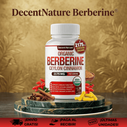 DecentNature Berberine® | Adelgazante con berberina fitosomada natural GLP 1