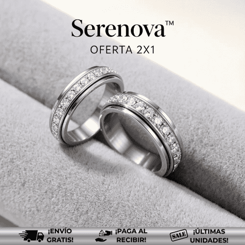 Serenova™ | Anillo giratorio que combate la ansiedad ¡Oferta 2x1!