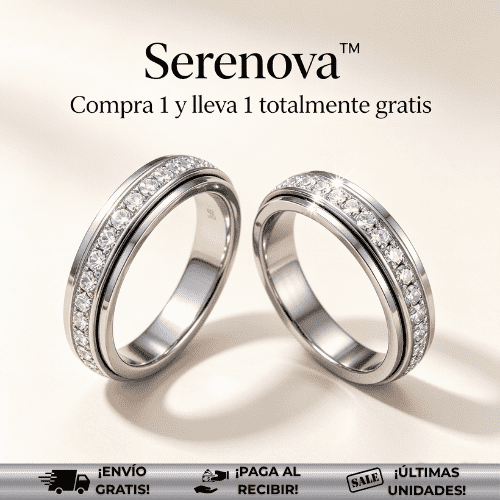 Serenova™ | Anillo giratorio que combate la ansiedad ¡Oferta 2x1!