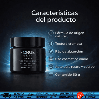 ForgeSkin® OFERTA2X1 | Bálsamo de Sebo Reafirmante Facial Antiarrugas
