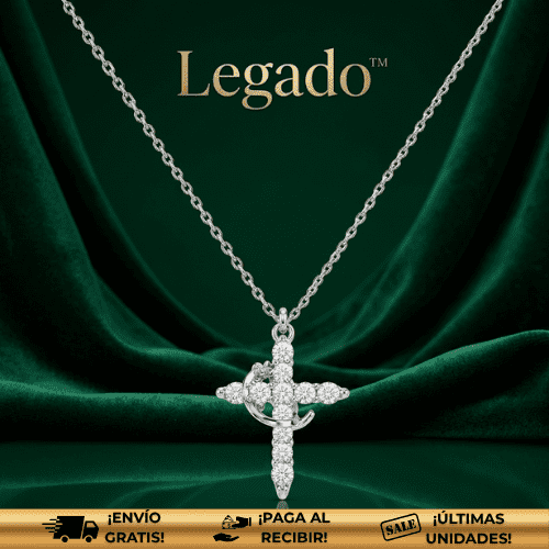 Legado™ | Collar Cruz & Corona – Elegancia y Propósito