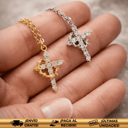 Legado™ | Collar Cruz & Corona – Elegancia y Propósito