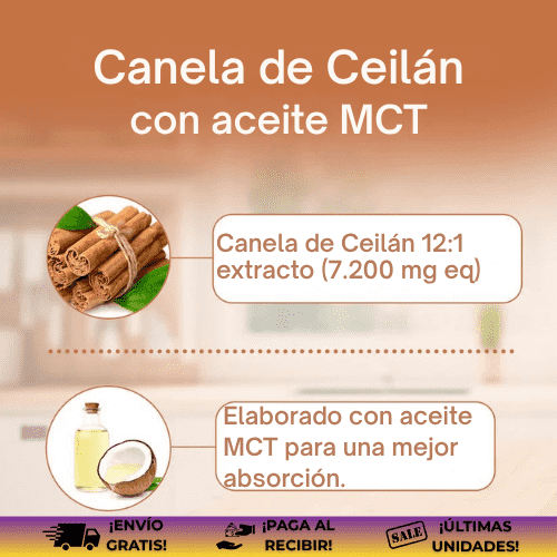 Canela de Ceilán® | Suplemento reductor del nivel de azúcar en la sangre
