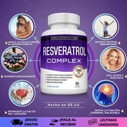 ResveratrolComplex® x90 caps | ¡No dejes que tu vitalidad se escape!