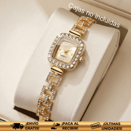 GoldenSquare® | El reloj de oro ajustable ideal para toda mujer